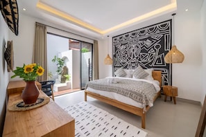 Design Villa, 2 Bedrooms, Private Pool | Premium bedding, in-room safe, individually decorated - Sanjama Villa Bali  (Kerobokan)