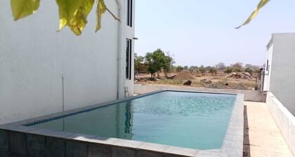 Perfect 2 bedroom with villa AC in soothing Shahapur with private pool,peaceful