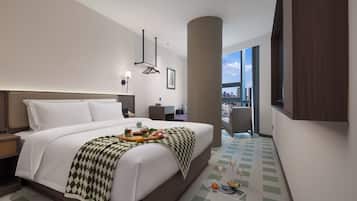 Comfort Double Room, City View | Desk, laptop workspace, free WiFi, bed sheets