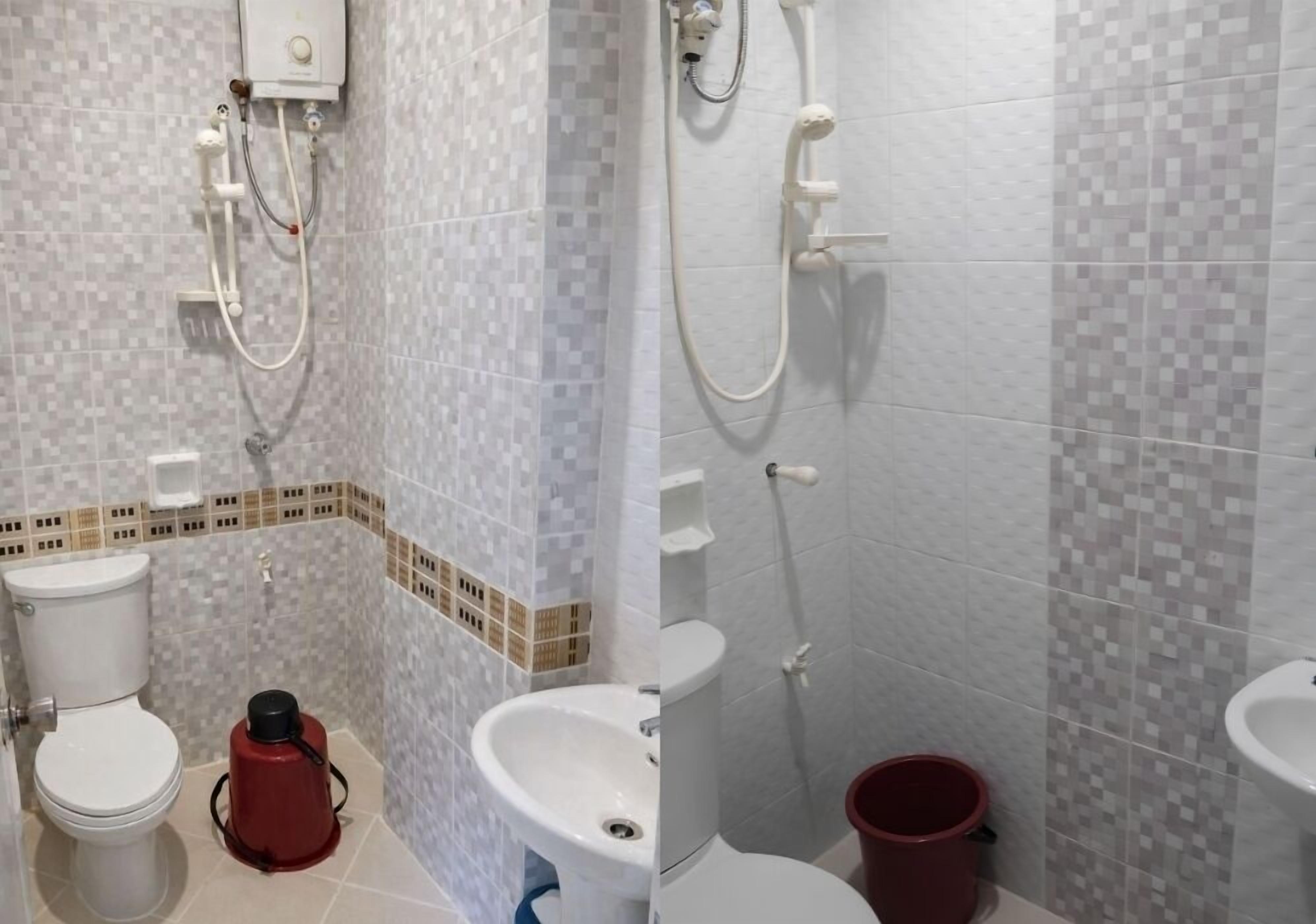 Double or Twin Room, Pool View | Bathroom | Shower, rainfall showerhead, free toiletries, towels