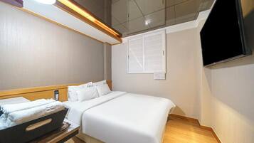 Standard Double Room, City View | Desk, laptop workspace, free WiFi
