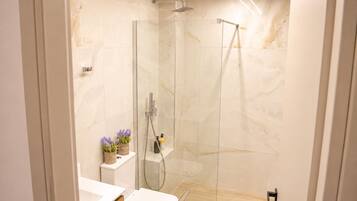 Serviettes fournies, savon, papier toilette