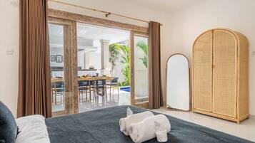 Superior Villa, 4 Bedrooms, Private Pool | Egyptian cotton sheets, premium bedding, in-room safe