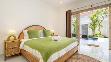 Superior-Villa, 4 Schlafzimmer, eigener Pool | Bettwäsche aus ägyptischer Baumwolle, hochwertige Bettwaren, Zimmersafe