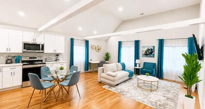 Private 1BR Apt, 2BD 1BA, Sleeps 5, Clean & Reliable, Near NYC