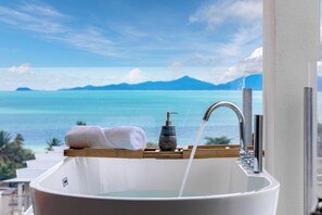 Townhouse, balkon, pemandangan samudra | Pemandangan pantai/laut