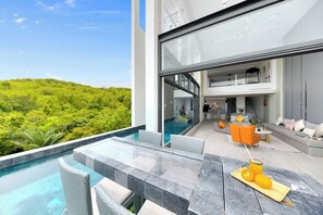 Outdoor pool - Luxury Sunset House Home Gym Cinema (Bophut)