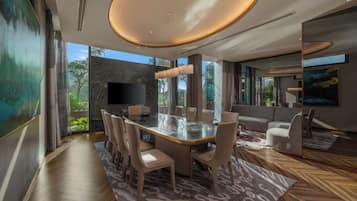 Vila Mewah, pemandangan kebun | Tempat makan