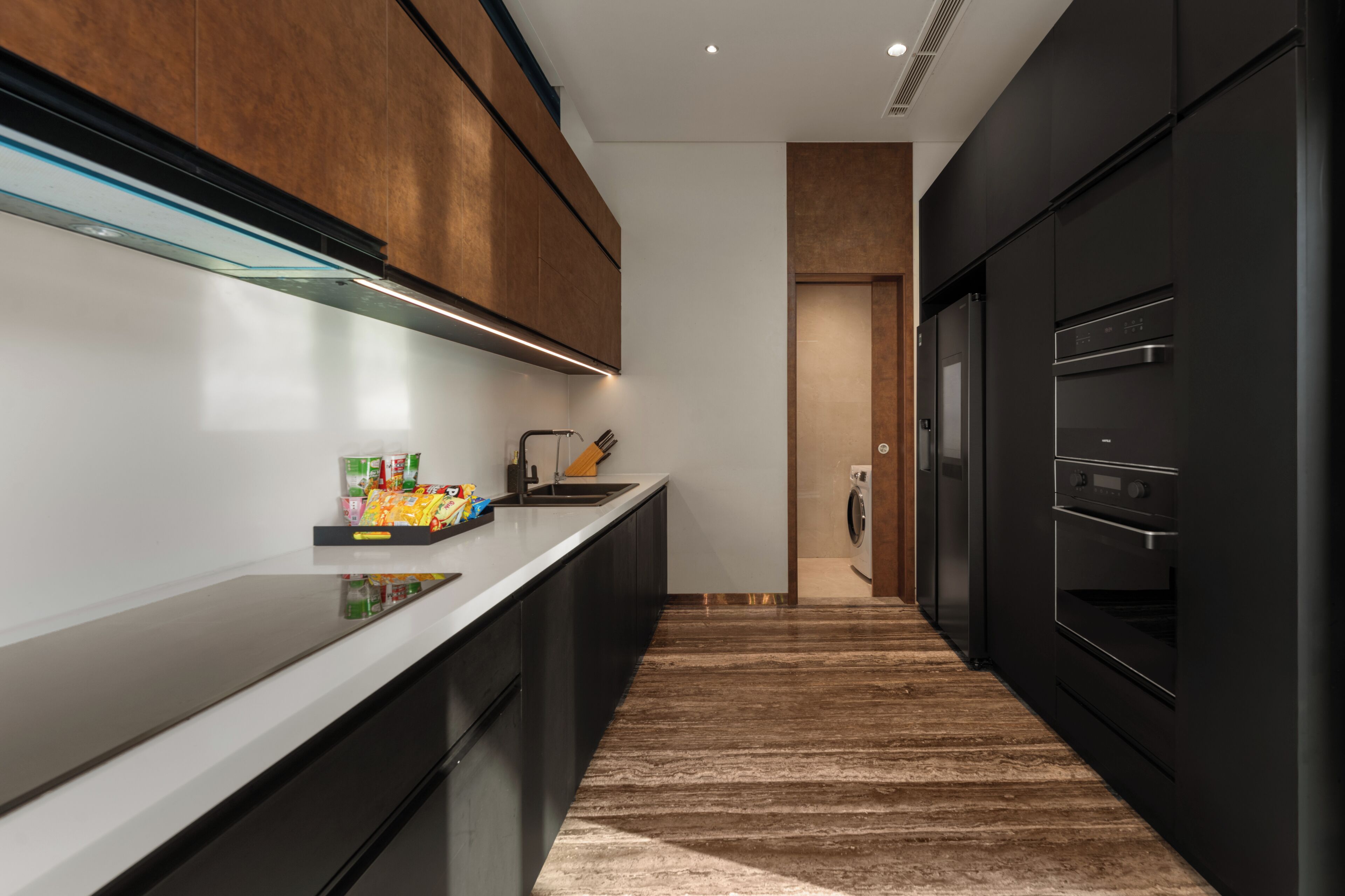 Luxury Villa, Garden View | Private kitchen | Full-size fridge, microwave, stovetop, cookware/dishes/utensils