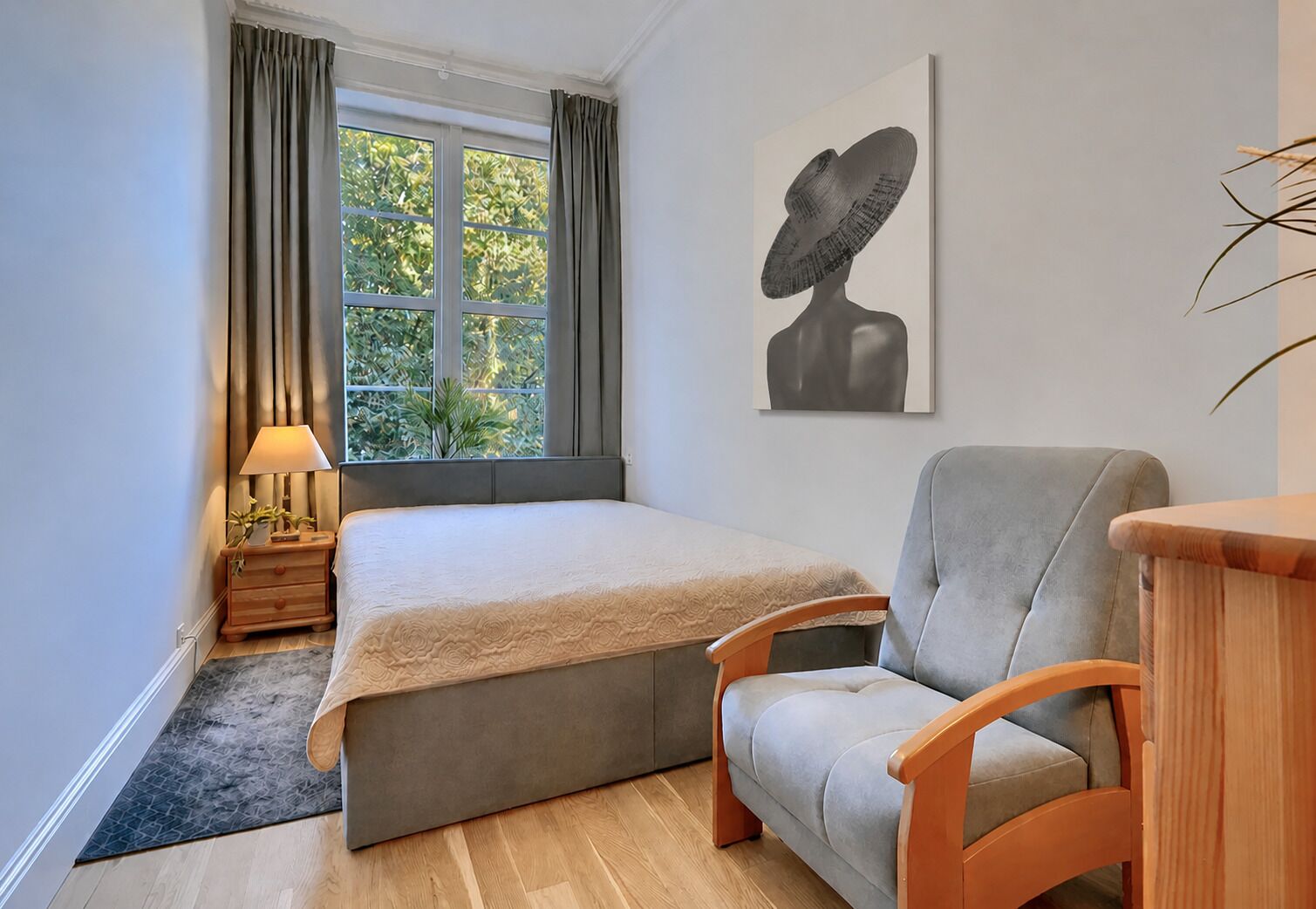 1 Schlafzimmer, Bügeleisen/Bügelbrett, kostenloses WLAN, Bettwäsche