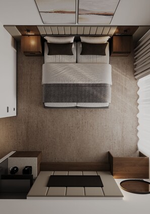 Habitación clásica con 1 cama doble o 2 individuales, balcón, vistas a la montaña | Interior