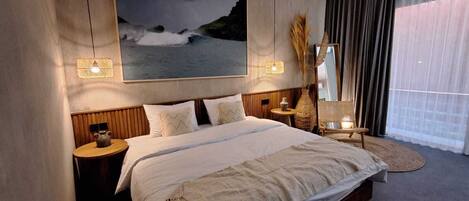 Villa Deluxe | Tabla de planchar con plancha, wifi gratis y ropa de cama