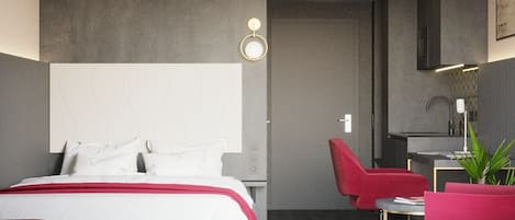 Deluxe Double Room | Minibar, in-room safe, desk, laptop workspace