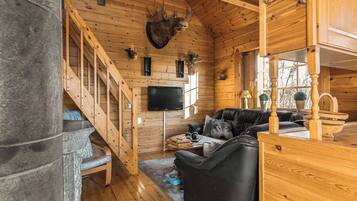 Cabin, 4 Bedrooms, Non Smoking, Mountain View | Living area
