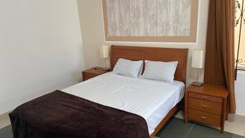 In-room safe, blackout curtains, soundproofing, free WiFi