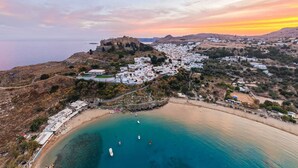 Beach - Vasilikos Mansion in Lindos (Rhodes)