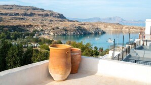 Terrace/patio - Vasilikos Mansion in Lindos (Rhodes)