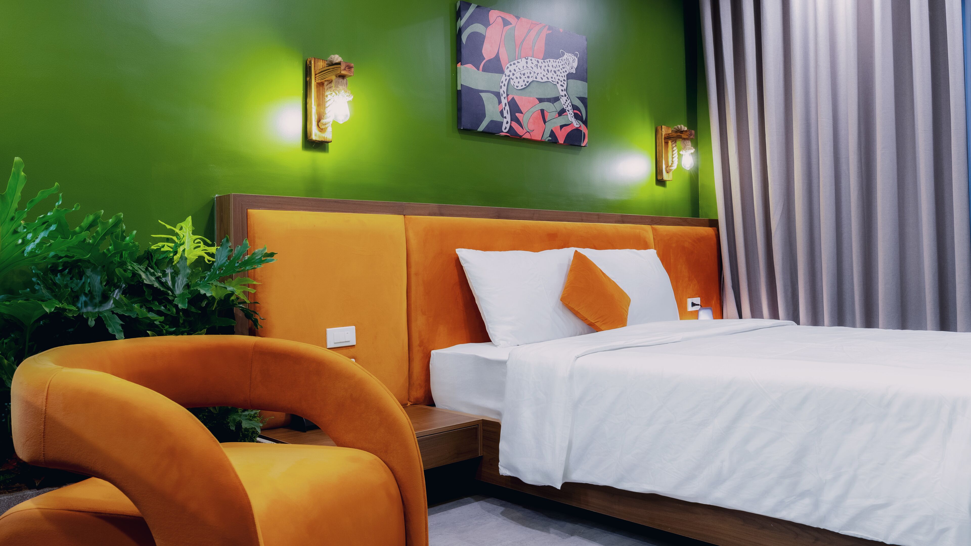 Deluxe studio suite, balkon, uitzicht op de stad | Een bureau, gratis wifi