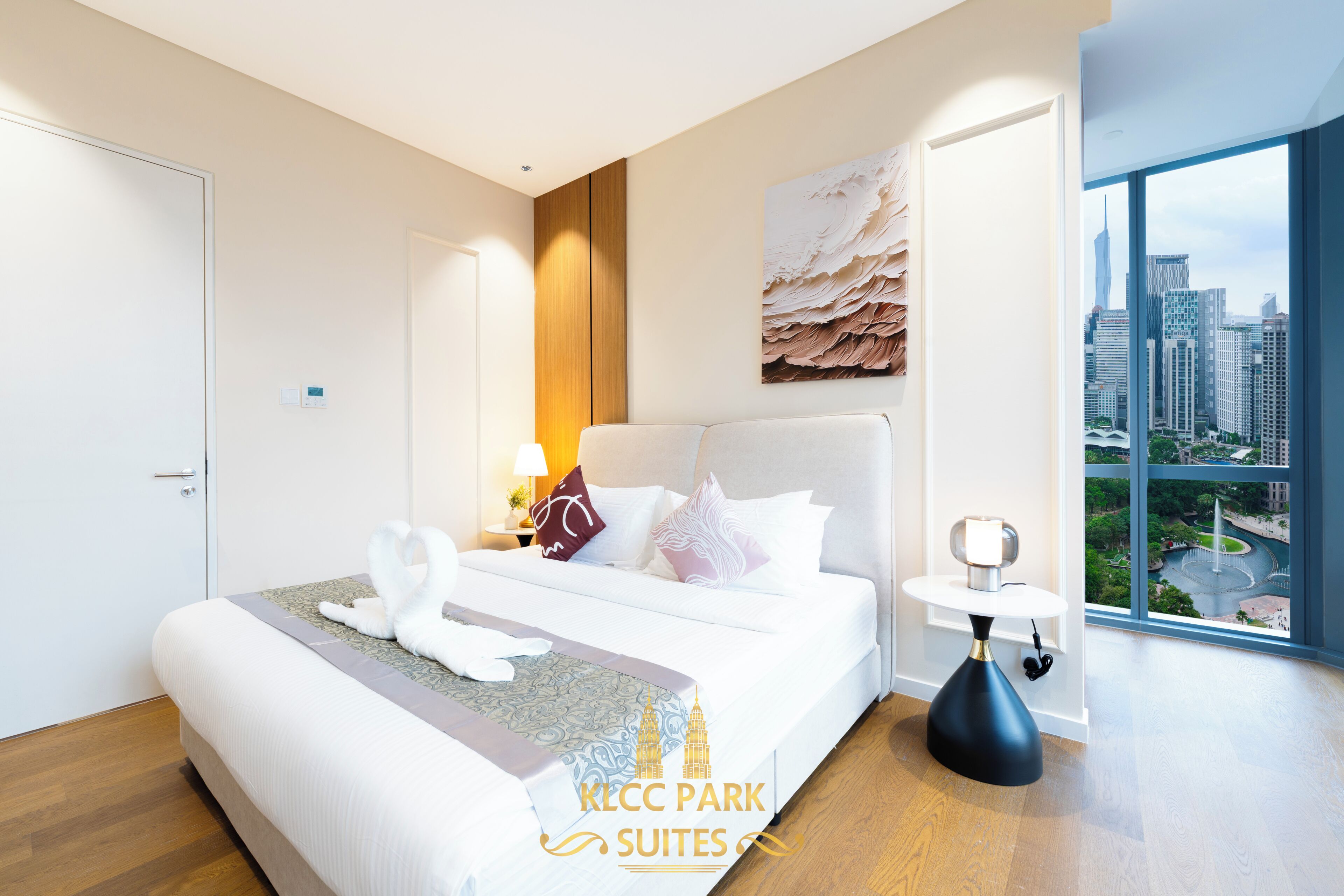 Luxury Two bedrooms Apartment KLCC Park View | Bettwäsche aus ägyptischer Baumwolle, hochwertige Bettwaren