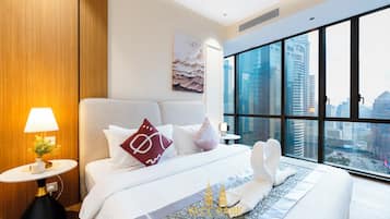 Luxury Two bedrooms Apartment KLCC Park View | Sengetøy i egyptisk bomull, sengetøy av topp kvalitet og dundyner
