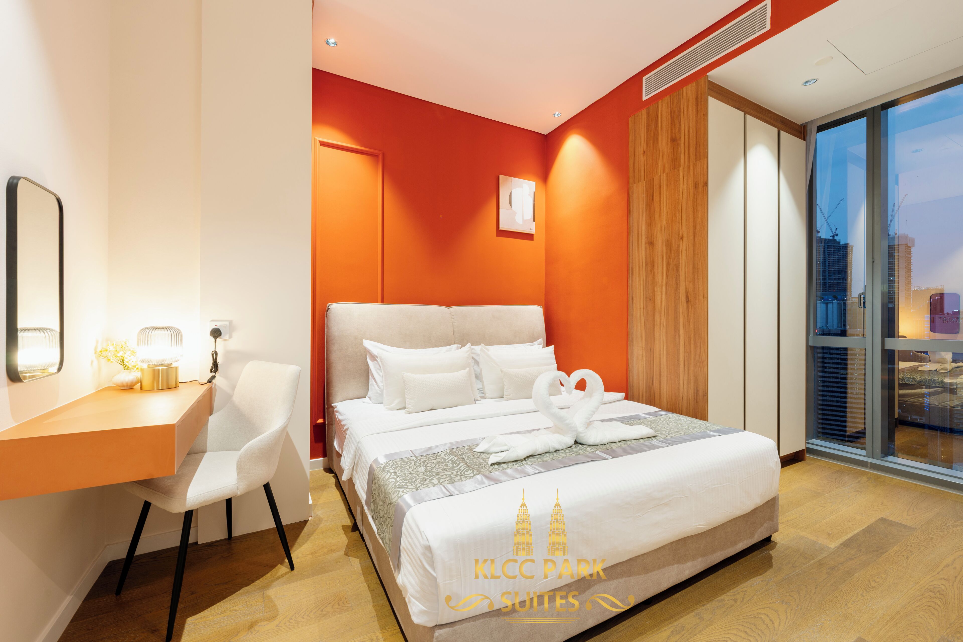 Deluxe One Bedroom Apartment KLCC Park View | Bettwäsche aus ägyptischer Baumwolle, hochwertige Bettwaren