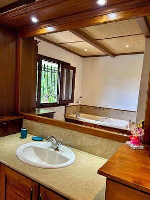 Hair dryer, towels, soap, toilet paper - Vrbo Property (Rivière Noire District)