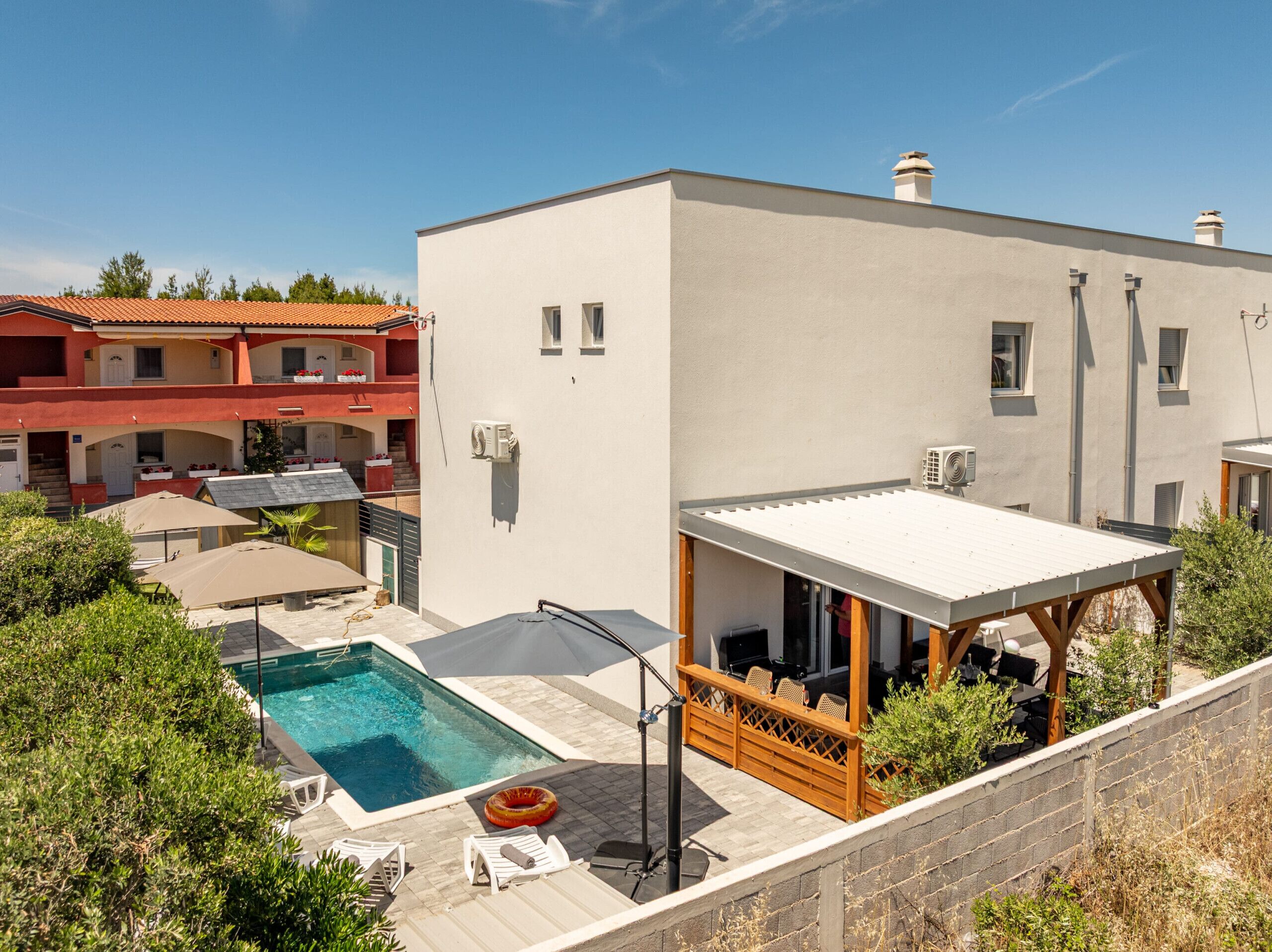 Una piscina riscaldata