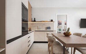 Deluxe villa, patio, uitzicht op zee | Dineren