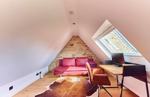 Living area - Villa with spa directly by the sea in Brignogan (Brignogan Plages)