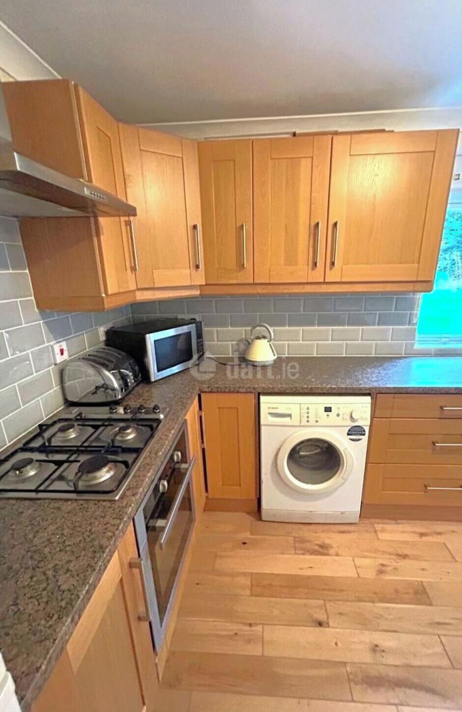 Fridge, microwave, oven, electric kettle