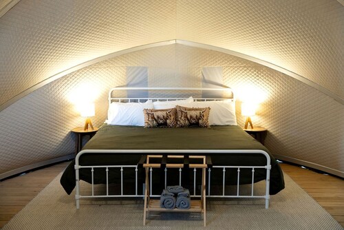 Cozy Glamping Tent with Heritage Orchard & Farm Animals near Mountainair in Torreon, New Mexico