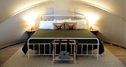 Cozy Glamping Tent with Heritage Orchard & Farm Animals near Mountainair in Torreon, New Mexico