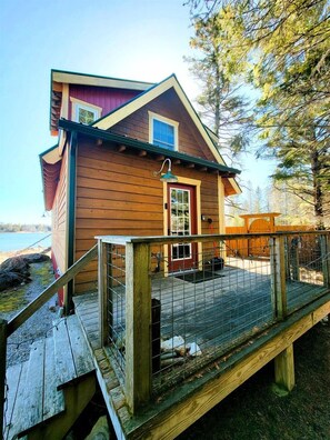 Exterior - Lakefront Secluded Cabin with Fireplace in Cedarville, Michigan (Cedarville)