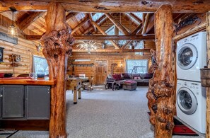 Interior - Cozy Rustic Log Cabin with Trails & Wildlife Near Yellowstone, Island Park Idaho (Island Park)