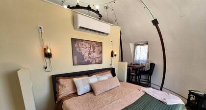 Secluded Woodland Geodome with Panoramic Views & Private Trails in Milledgeville, Georgia