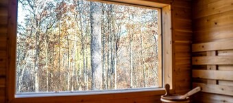 Pet Friendly Yurt with a Shared Sauna House in Northern Wisconsin, Ideal for a Weekend Escape in the Wilderness