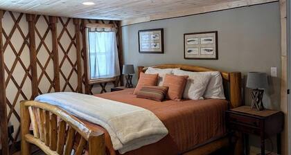 Pet Friendly Yurt with a Shared Sauna House in Northern Wisconsin, Ideal for a Weekend Escape in the Wilderness