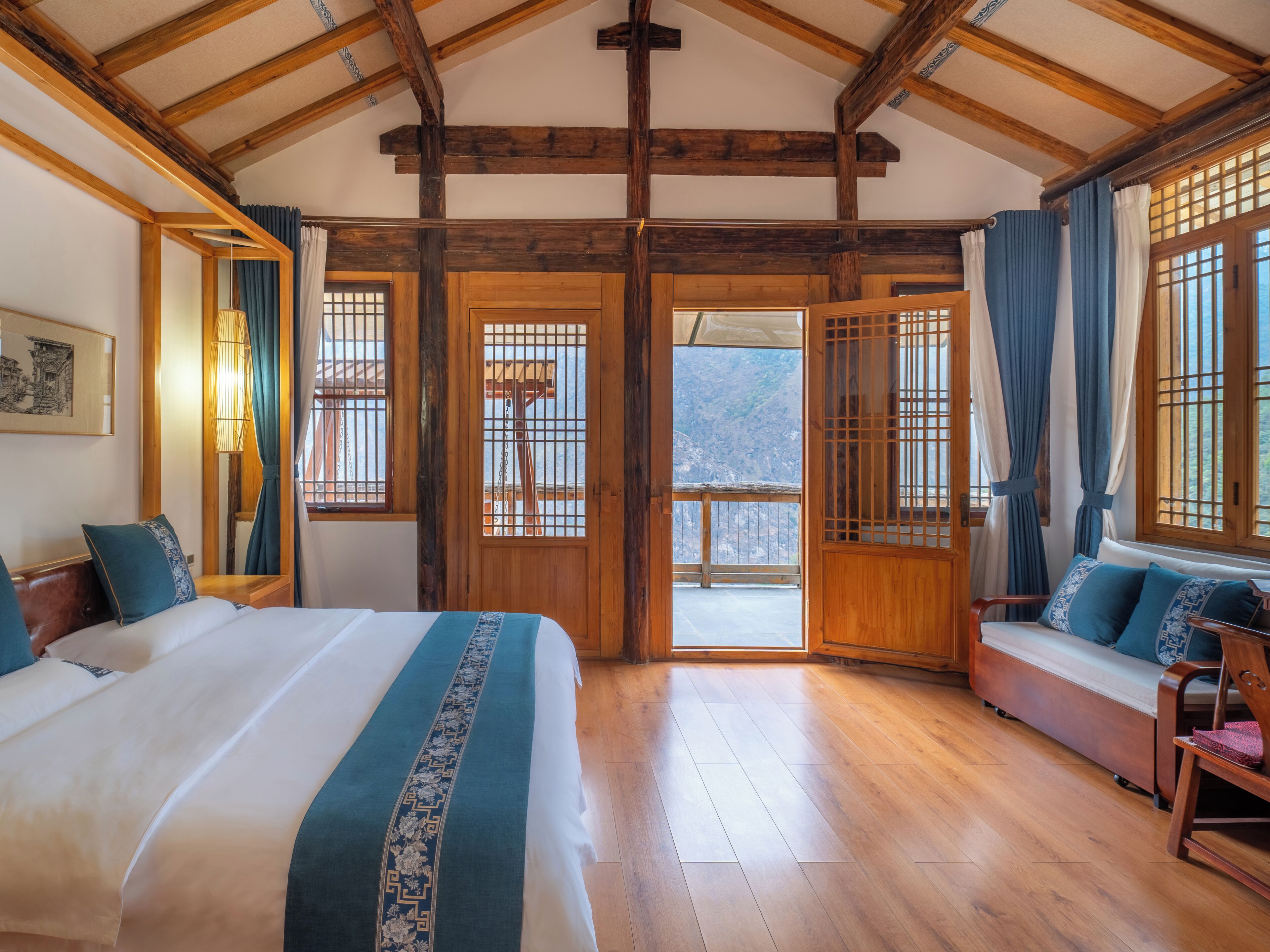 Vierbettzimmer, Hügelblick