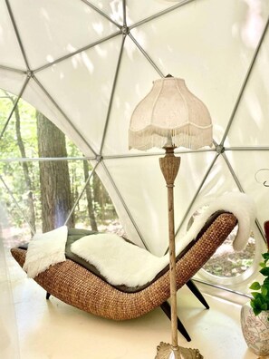 Interior - Sublime Geodesic Dome Haven near Lake Oconee in Georgia (Eatonton)