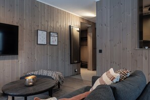 Apartment, 2 Bedrooms, Pets Not Allowed, Mountain View | Living area - Nyhem - Funäsdalens by (Funäsdalen)