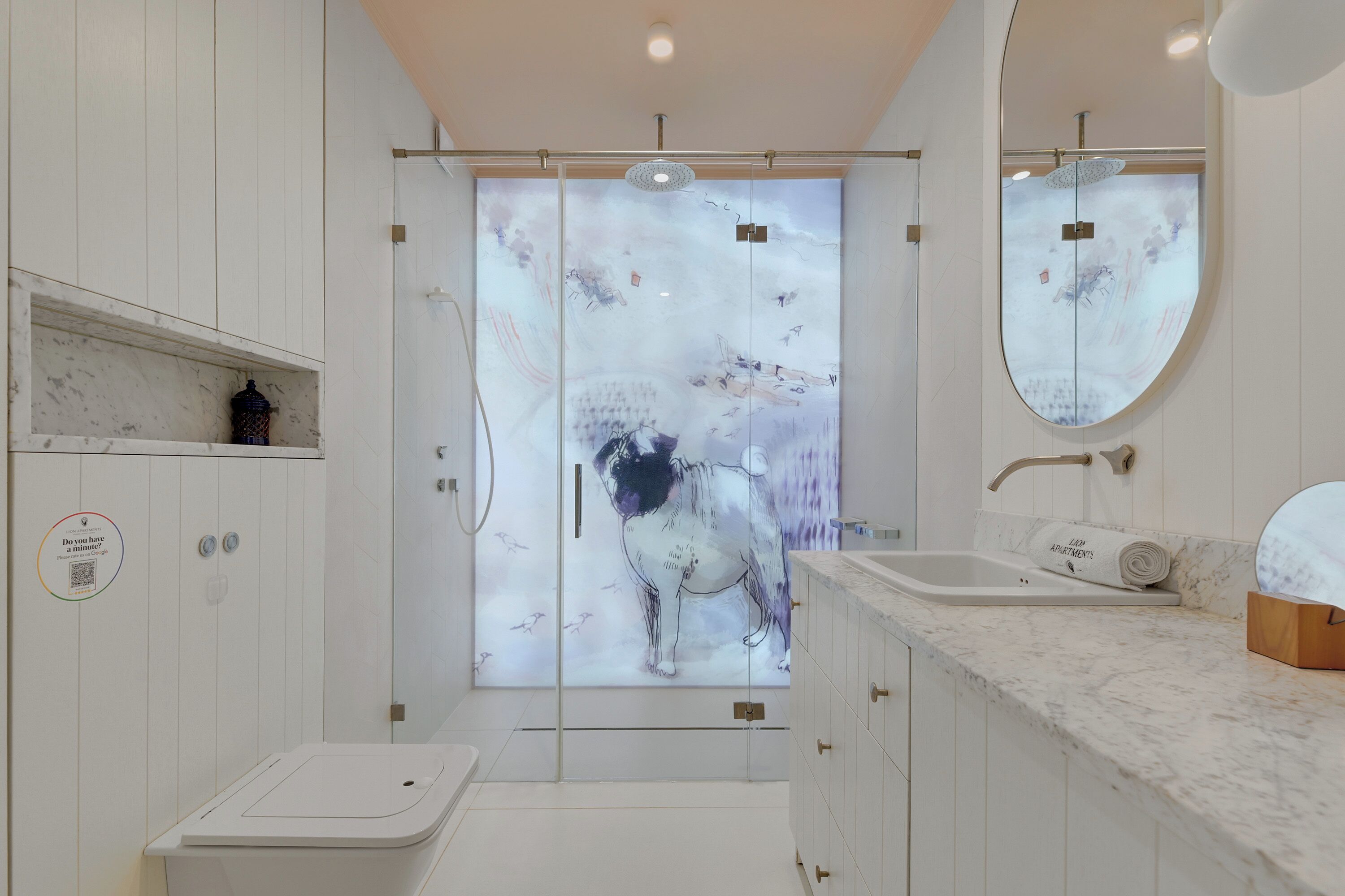 Family Apartment, Balcony, Courtyard View | Bathroom