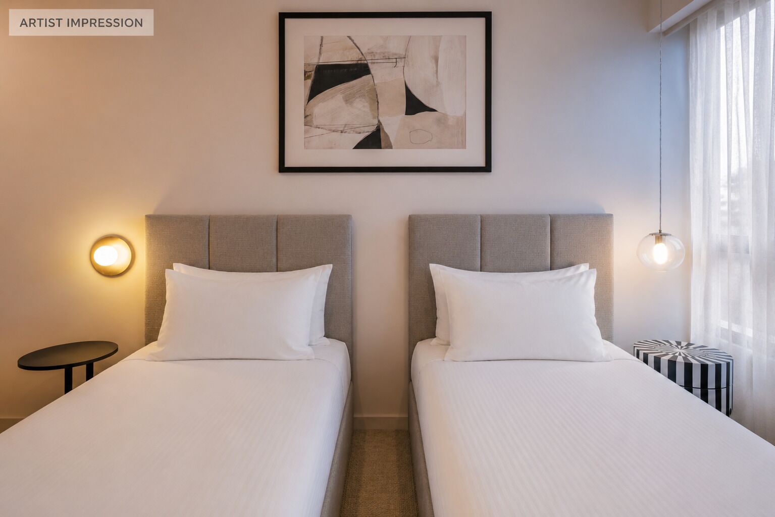 In-room safe, laptop workspace, blackout curtains, soundproofing