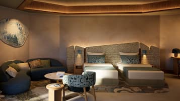 Premium bedding, down duvets, pillow-top beds, minibar
