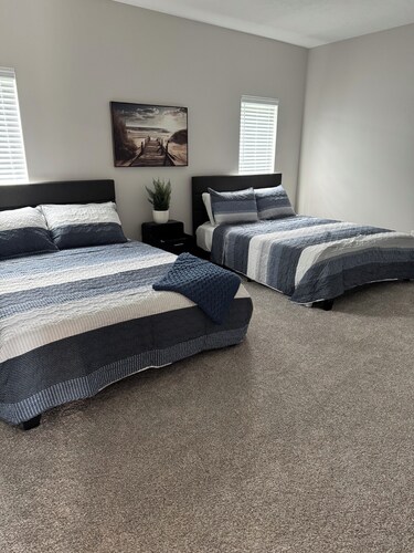 Fully furnished lake house with cozy spaces, full kitchen, and lake views.