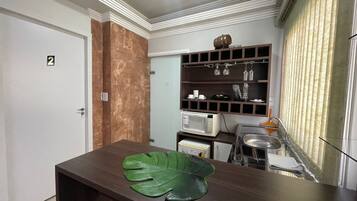 Superior Suite, Mountain View | Shared kitchen | Mini-fridge, microwave, cookware/dishes/utensils