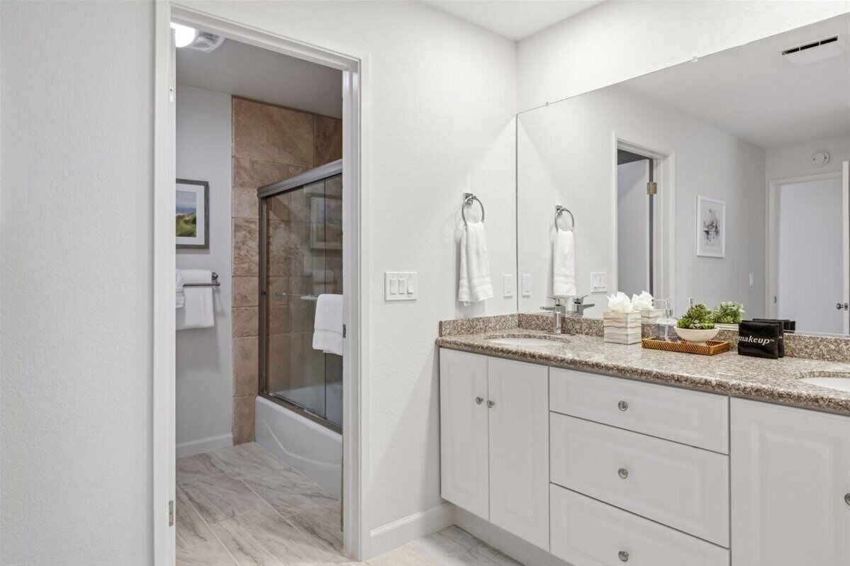 En-Suite Bathroom for Bedroom #1 has a Double Vanity