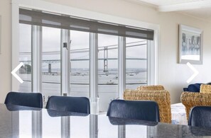 Dining - Luxury waterfront condo in Historic Jamestown, RI, steps to the beach. (Jamestown)