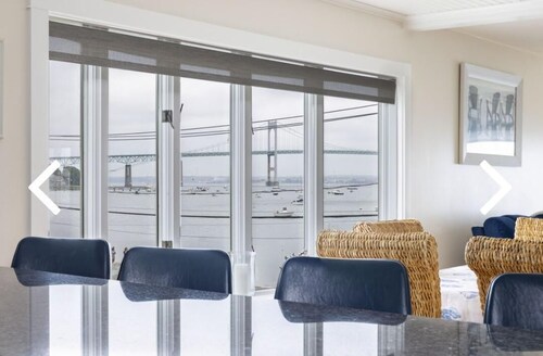 Luxury waterfront condo in Historic Jamestown, RI, steps to the beach.