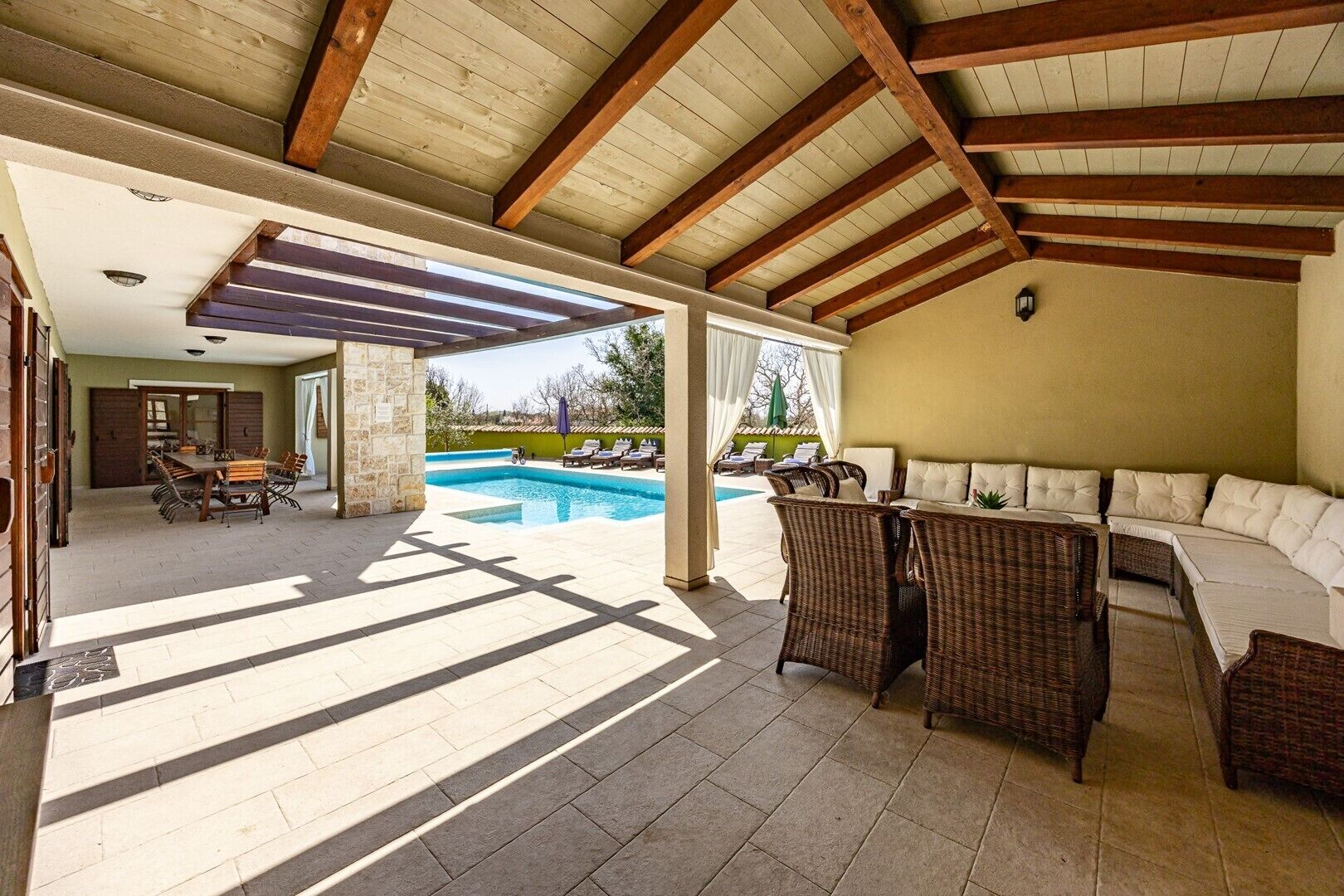 A heated pool