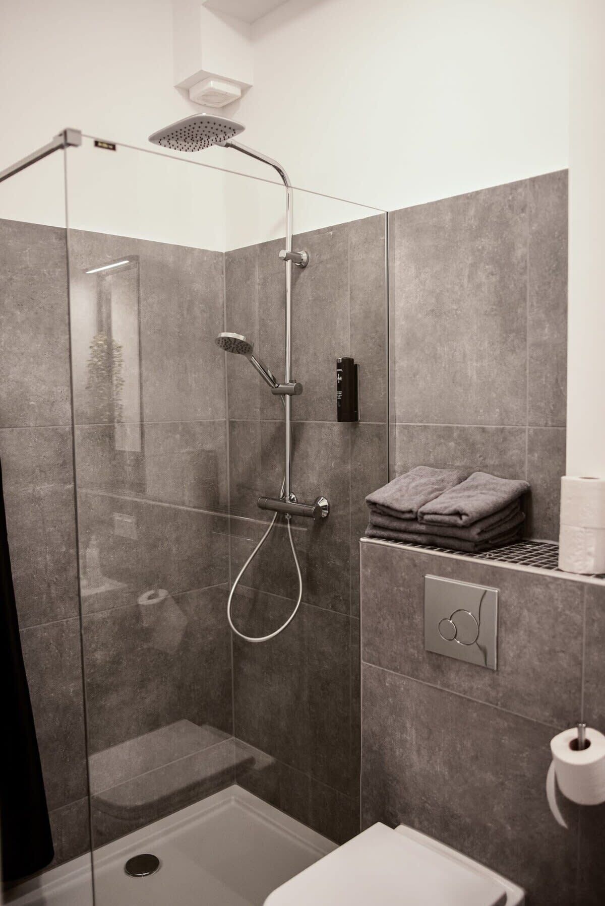 Dusche, Handtücher